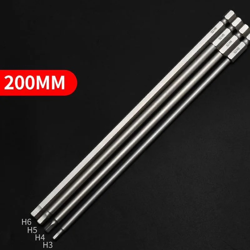 200/300mm Length Hex Head Allen Screwdriver Bit Set Magnetic 1/4 inch Hex Shank Electric Drill Screw Driver Bit Set