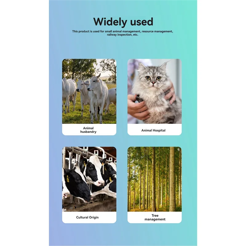 Leitor RFID para animais de estimação 134.2Khz 125Khz Scanner de chip para animais de estimação de dupla frequência para etiqueta animal USB + Bluetooth Pet Cat Dog-AB52