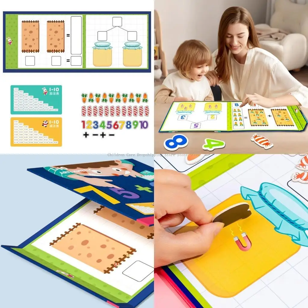 وسائل تعليمية حسابية لمرحلة ما قبل المدرسة، كتب مغناطيسية للأطفال، ألغاز الرياضيات، لعبة الرياضيات التعليمية المبكرة، دعائم تعلم