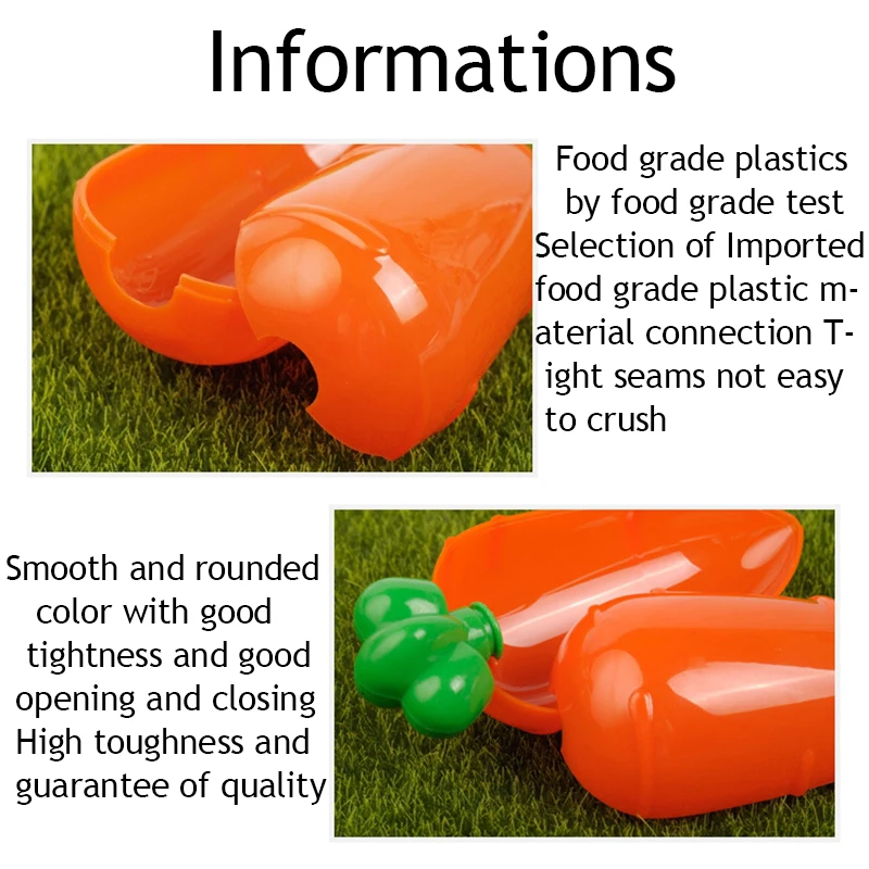 5Pcs Transparent Easter Plastic Carrots Creative Easter Gift Box Decorations for Home Birthday Baby Shower Candy Boxes