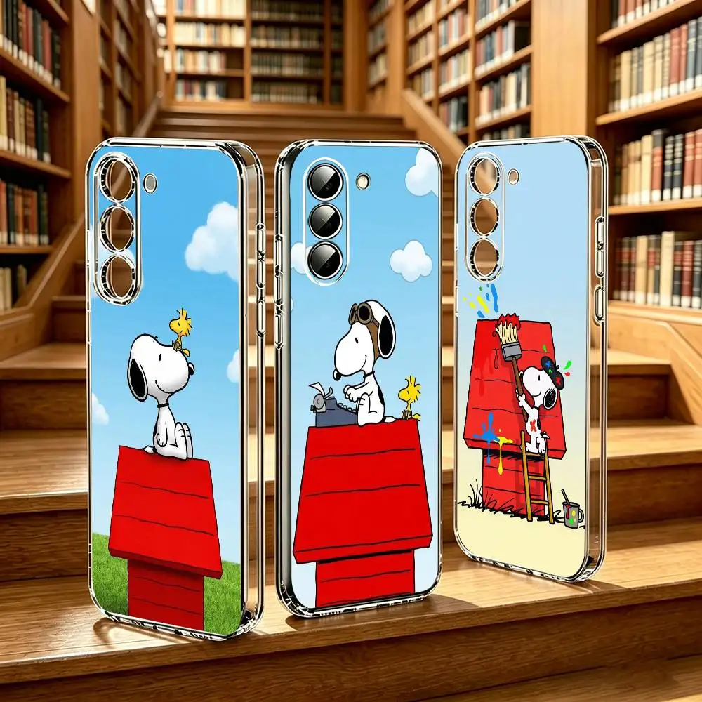 Life of a Little White Dog  Phone Case for Samsung Galaxy A55 A06 A16 A26 A36 A56 A25 A35 A15 A54 Clear TPU Soft Case