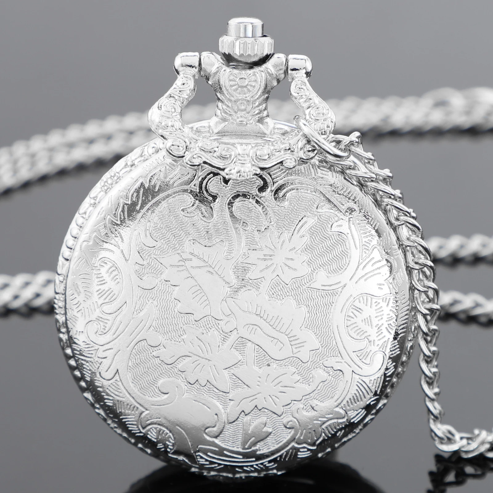 Fashion Silver Tree of Life Quartz Pocket Watch Retro Pocket Fob Watch Pendant Necklace Pocket Watch Men Womens Gift