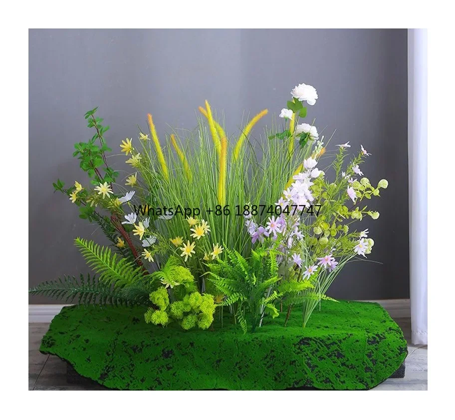 

Forest Field Courtyard decoration Artificial plants flowers Restaurant Hotel decoration wedding flowers row reed haystacks