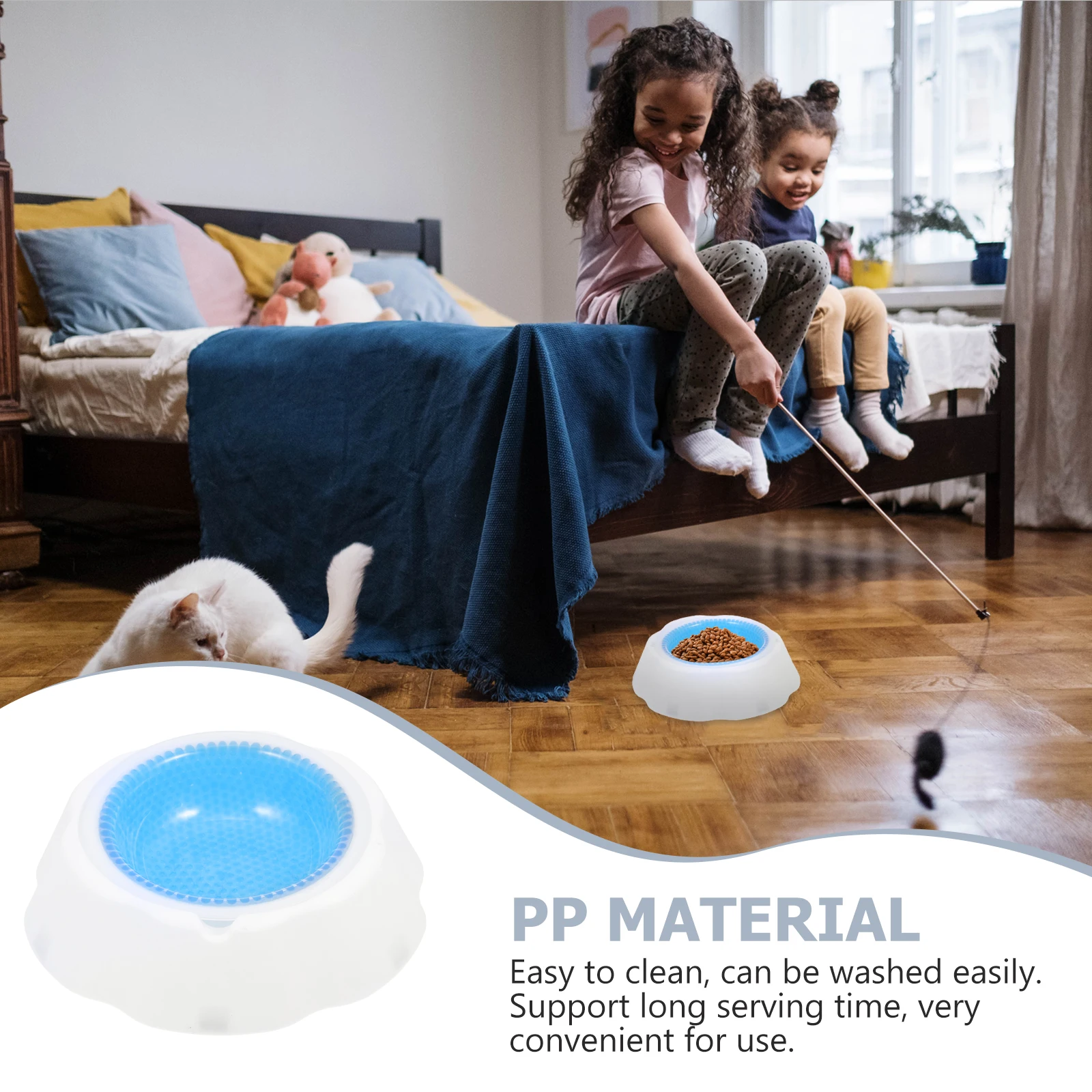 

Pet Bowl Cat Cooler Cooling Water for Dogs Household Bowls Medium Sized Pp Small