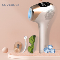 Cooling Laser Epilator for Women IPL Hair removal 2 Windows Painless for Whole Body Touch LCD Permanent TrimmerFree Shipping