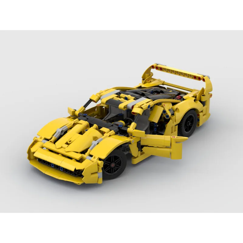 

Конструктор MOC-224014: Желтый Новый Спортивный Легендарный Гоночный Суперкар, 693 Детали. Игрушка-подарок для мальчиков на День рождения и Рождество.
