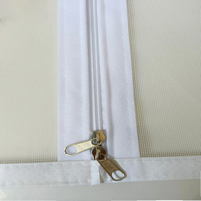 شاشة البعوض الصيفية، ستارة سحاب مشفرة مقاومة للذبابة والحشرات، ستارة شاشة ذاتية اللصق غير مثقوبة، قابلة للتخصيص