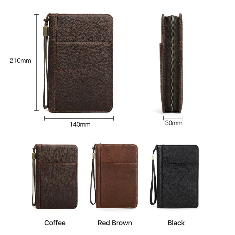 Leather Cigar Case with Wrist Zipper Multifunctional Travel Convenience Cigar Case Leather Case Wedding, Birthday, Gift