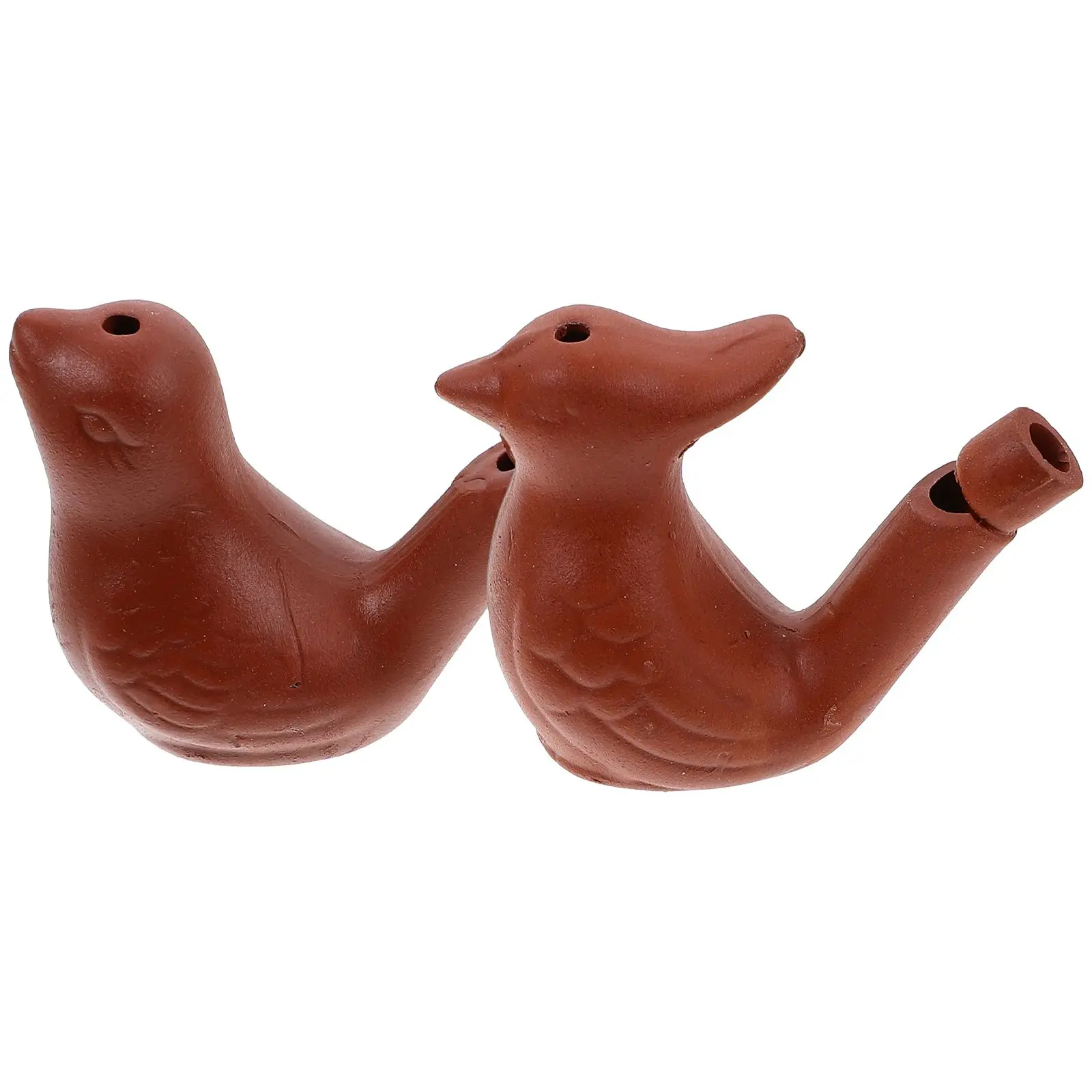 

2 Pcs Music Whistle Musical Bird Wistle Chicken Clay Birds Whistles for Kids Shape Instrument