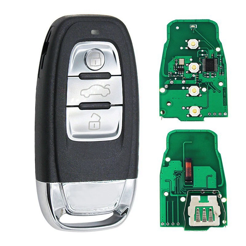 Smart keyless 3 Button remote key 315MHz 433MHz 868MHz with chip for Audi A6 A7 A8 RS4 RS5 Q5 A5 S4 8T0 959 754 C 8T0959754C