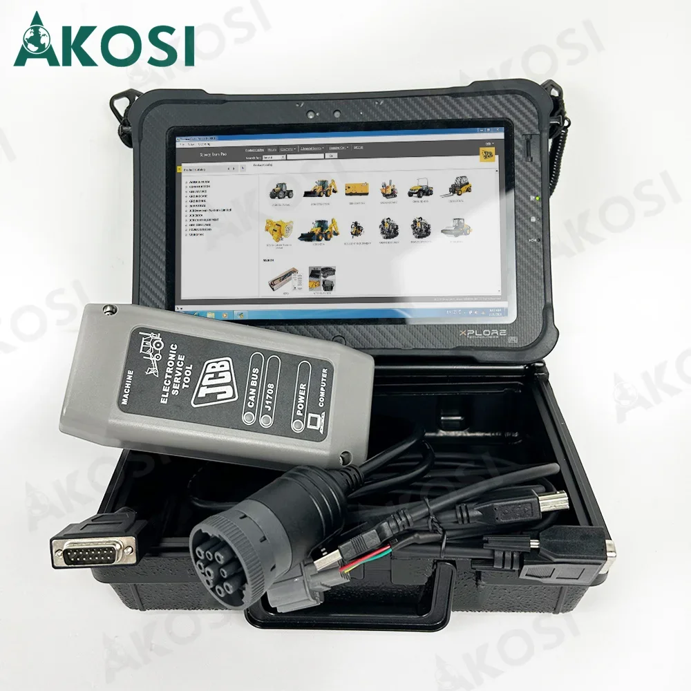 For JCB Service Master Spare parts jcb diagnostic scanner tool JCB Electronic Service tool diagnosis tool+Xplore tablet