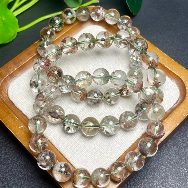 

Natural Colored Garden Quartz Bracelet Reiki Healing Fengshui Stone Fashion Jewelry For Women Holiday Gift 1PCS 11/13/14/15MM