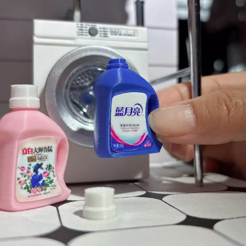 1-delig poppenhuis mini wasmiddel model supermarkt miniatuur scène decoratie pop accessoires