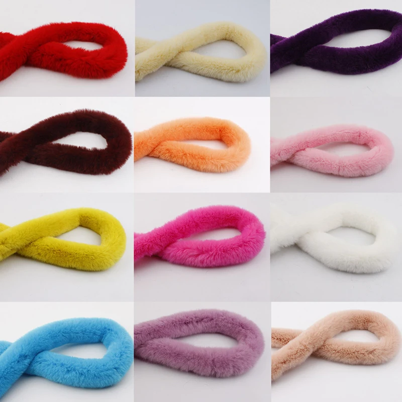 5m Artificial Rabbit Fur Ribbon Furry Fluffy Trimming Ribbons For Garment Edge Shoes Jacket Tapes DIY Sewing Costume Crafts