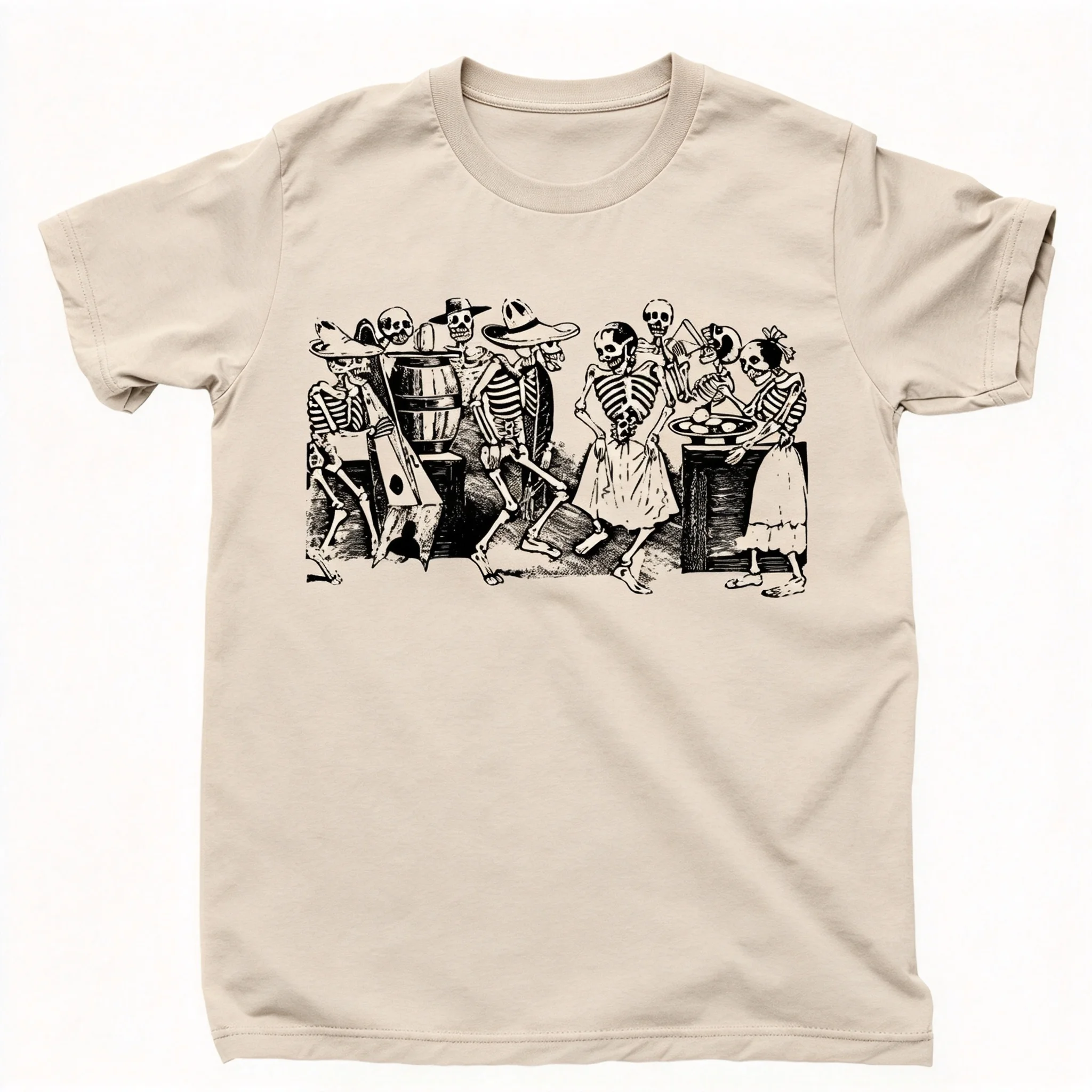 Jose Guadalupe Posada T Shirt Day Of Dead Hispanic Mexico Artist Mariachi Tee New Spring/Summer Arrivals