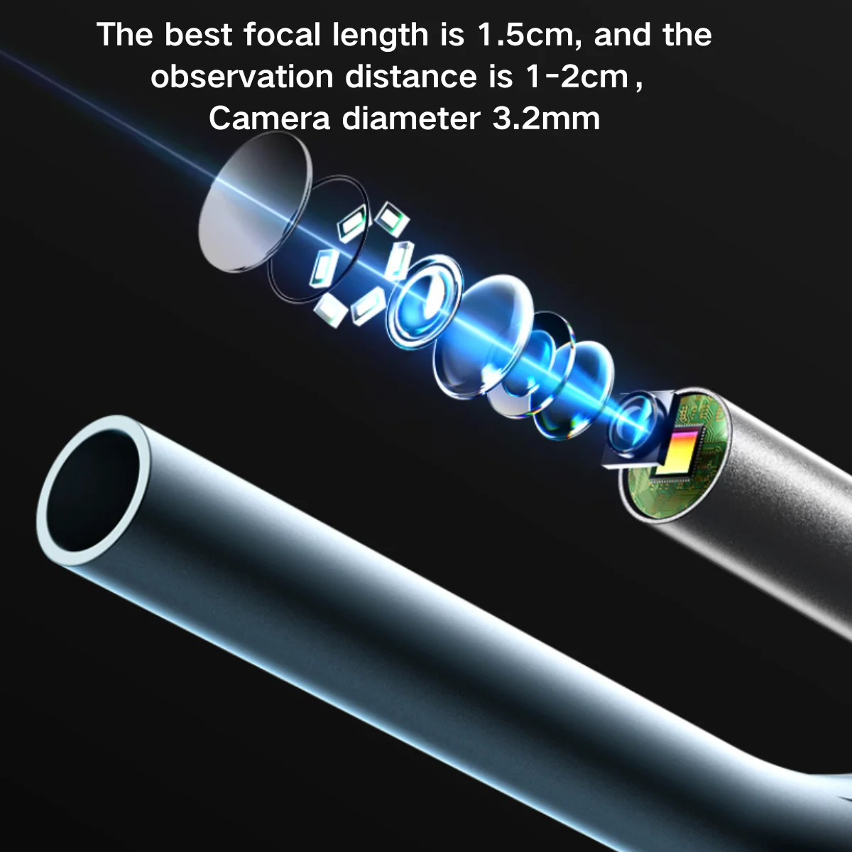 كاميرا أذن بشاشة 1.8 بوصة تشغيل/تسجيل فوري، منظار أذن للمنزل والحيوانات الأليفة للأطفال/الكلب/القطط، منظف أذن بصري عالي الدقة