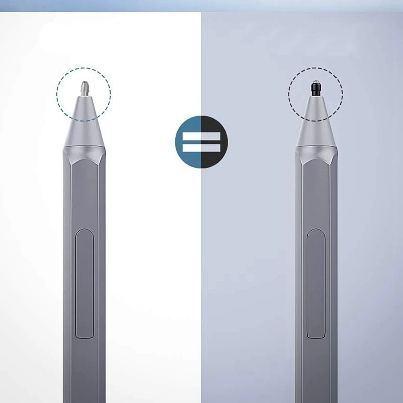 4 шт. титановые насадки для ручек + насадки для ручек HB, реалистичные наконечники для карандашей для серий Microsoft Surface Pro 7 6 5 4 (модель: 1776/1770)