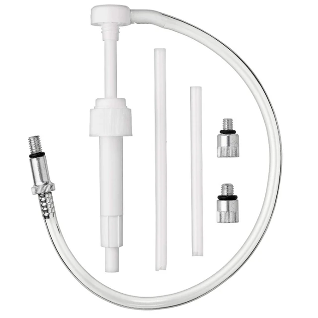 Dolna jednostka przekładniowa pompy olejowej do standardowych butelek kwartowych, zawiera metalowy krętlik 3/8 cala, adaptery 8 mm i 10 mm