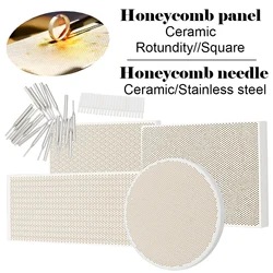 Honeycomb ceramic welding plate round/square ceramic honeycomb plate honeycomb ceramic special needle welding casting tools