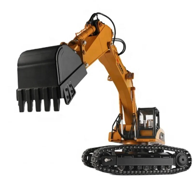 Wltoys 16800 1:16 Weegschaal Elektrische Legering Metaal Digger Modelcollectie R C Vrachtwagen Rookgeluid Grote Afstandsbediening Graafmachine Rc Speelgoed