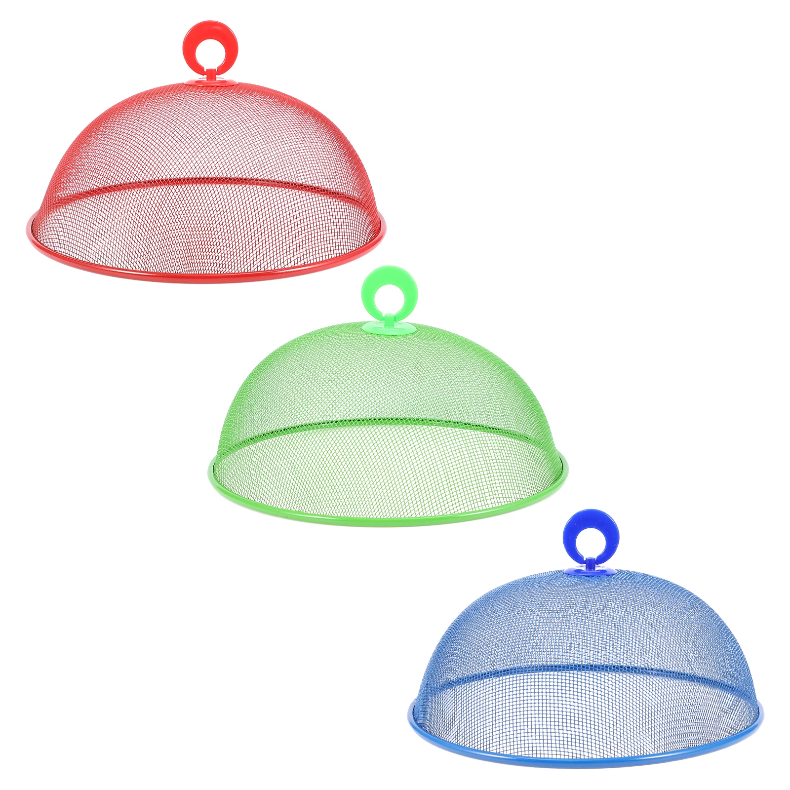 

3 pcs Food Tents Mesh Outdoor Household For Dust Moisture Protection Reusable Windproof With Plastic Ring Creative
