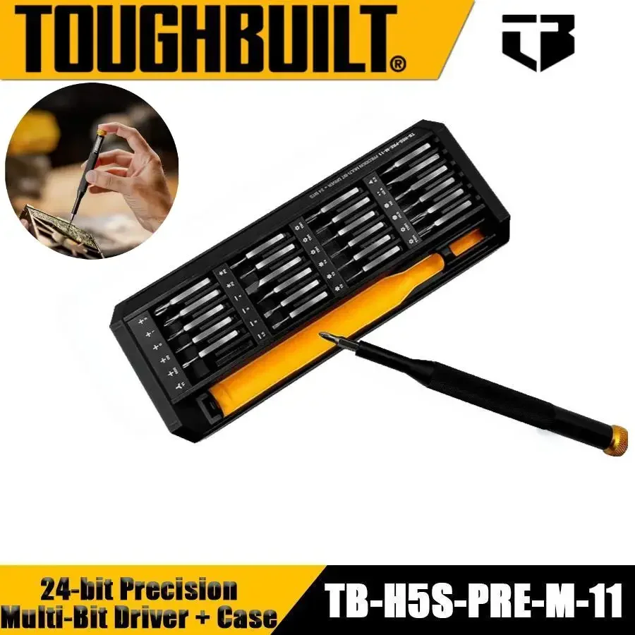 TOUGHBUILT NO.TB-H5S-PRE-M-11 Screwdriver 24 Piece Precision Screwdriver Combination Set