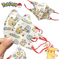 50Pcs Cartoon Pokemon Pikachu 3D Children's Masks Kawaii Kids Disposable Dust Mask Traveling Street Triple Layer Disposable Mask