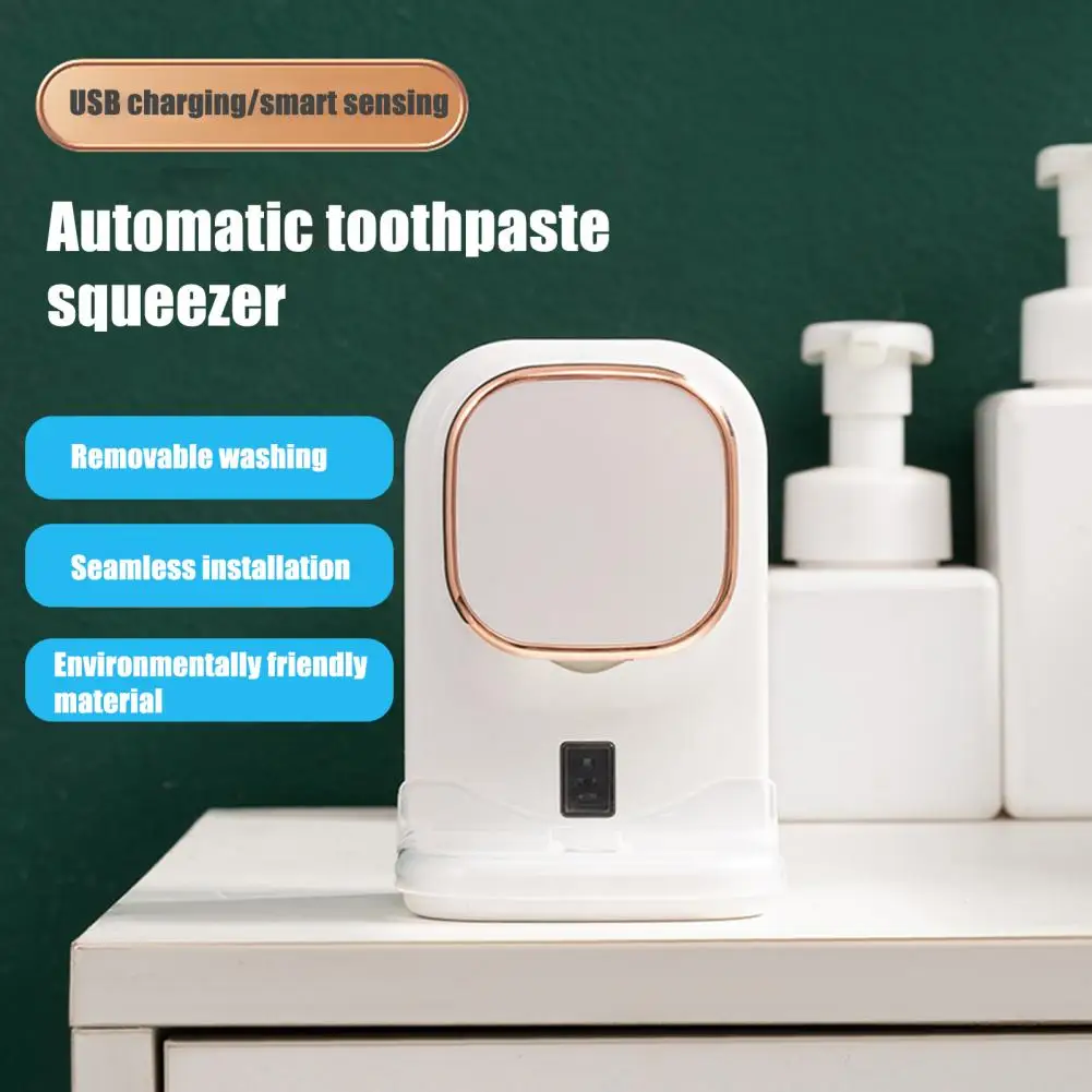 Long-lasting Standby Toothpaste Dispenser Quick Response Toothpaste Dispenser Sensor-activated Electric for Bathroom for Kids