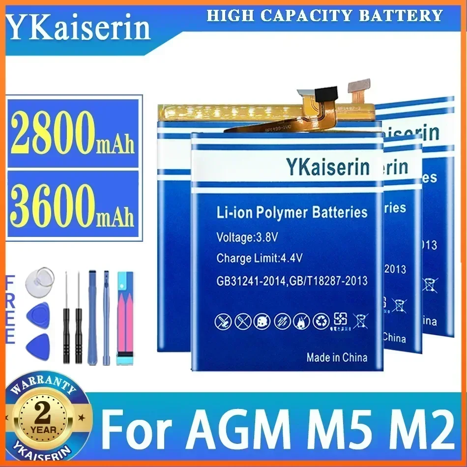 

YKaiserin Аккумуляторы для мобильных телефонов M 2 M 5 для AGM M2 M5 Портативный аккумулятор + трек БЕЗ гарантии