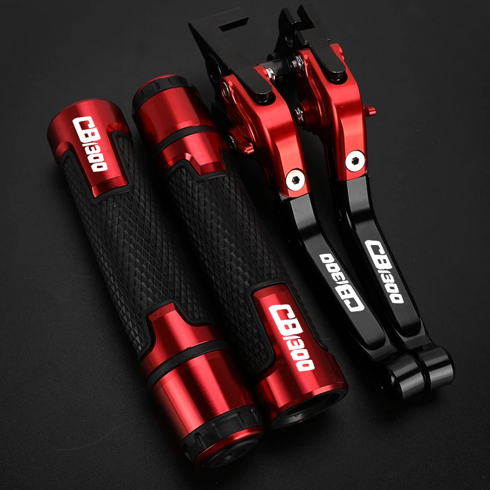 

Motorcycle Accessories Adjustable Brake Clutch Levers Handlebar grips ends for Honda CB1300 CB 1300 2003-2010 2009 2008 2007