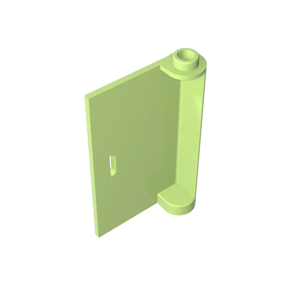Gobricks GDS-1515 Porta 1 x 3 x 4 Esquerda - Aberta entre Dobradiça Superior e Inferior compatível com lego 58381 Blocos de Construção Técnicos