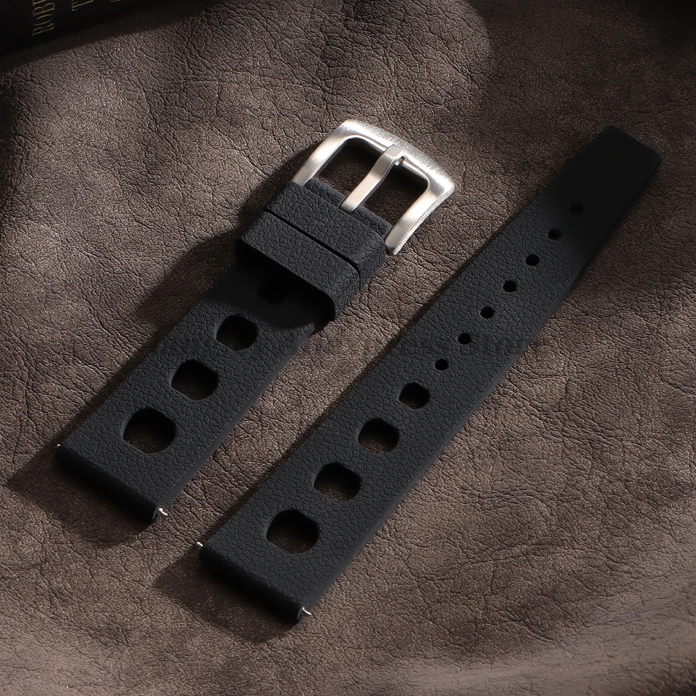 Nieuwe Tropische Rubberen Band voor Oris voor Seiko voor Citizen Quick Release Horlogeband 20mm 22mm Siliconen band voor Smart Horlogeband