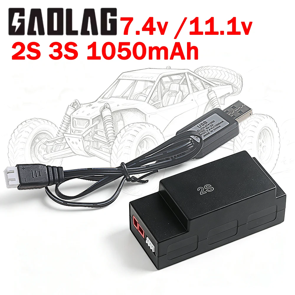NEW 2S 3S Lipo 1050mAh 7.4V 11.1V Battery for MJX Hyper Go H16H H16E 16207 16208 16209 16210 1/16 Brushless RC Truck R/C Cars