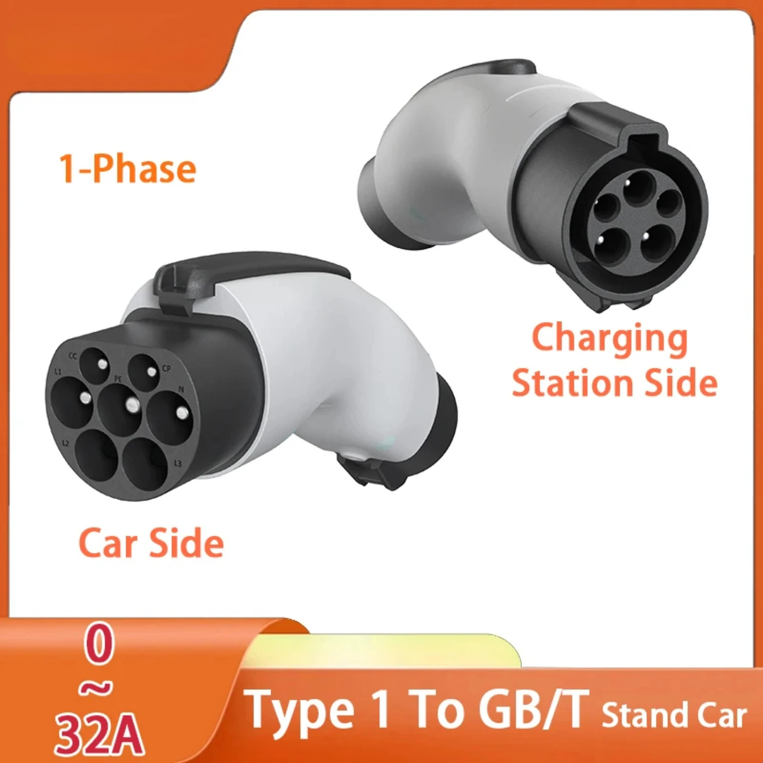 Type 1 To GBT Plug Adapter CCS1 To GBT  Y Accessories CCS1 Combo Adapter Electrical Appliances For Car Charger  Car