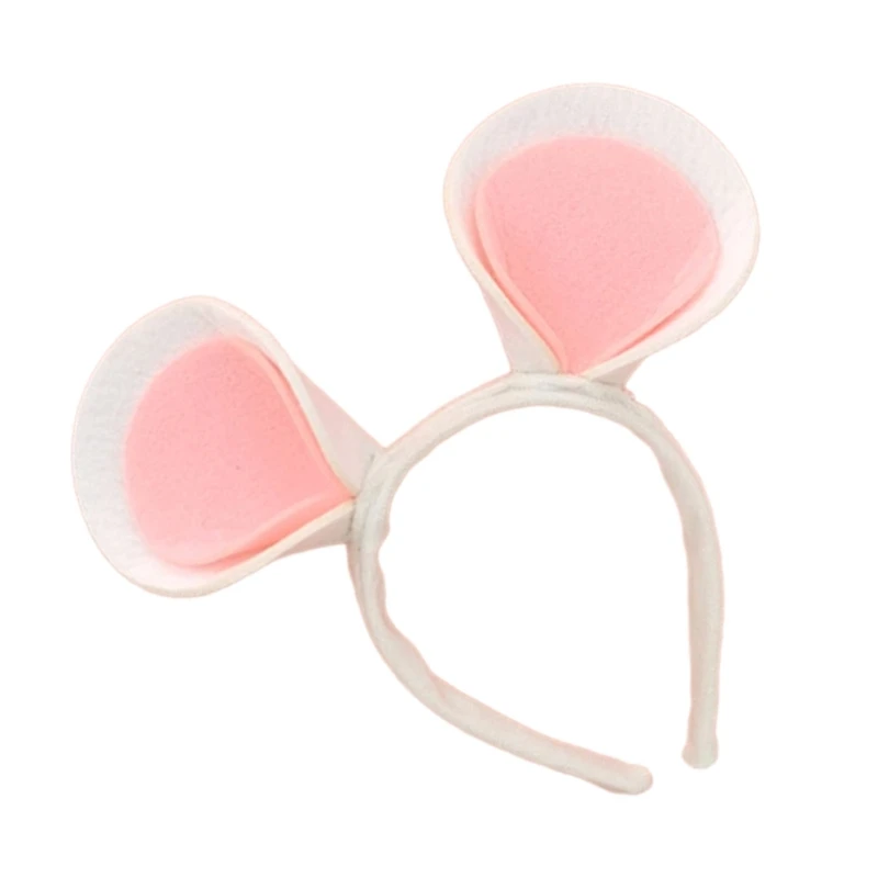 Mouse Ear Headband Cartoon Animal Hairhoop Kids Cosplay Costume Funny Headwear