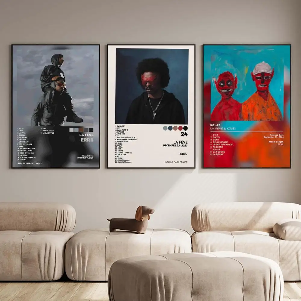 Rapper L-La Feve Album Poster PP Wall Decor Posters Celebrity Music Art Prints Bedroom Office Gift