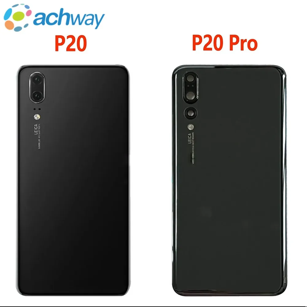 Back Glass Cover For Huawei P20 Pro Battery Cover Rear Panel Back Door Housing Case For Huawei P20 Battery Cover+Camera Lens