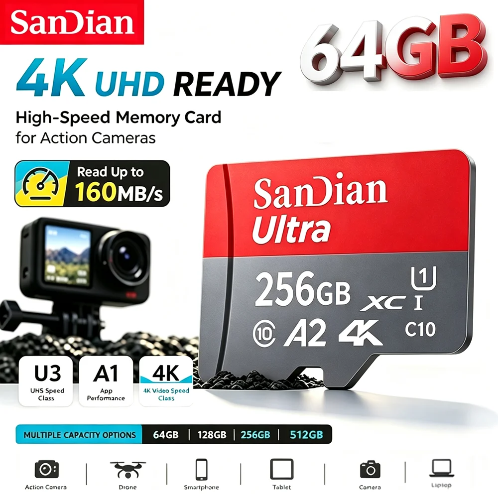 512GB 256GB 128GB Memory Card Play PRO Micro SD Express Card, Up to 900MB/s, 4K Video, for Game Consoles & Nintendo Switch