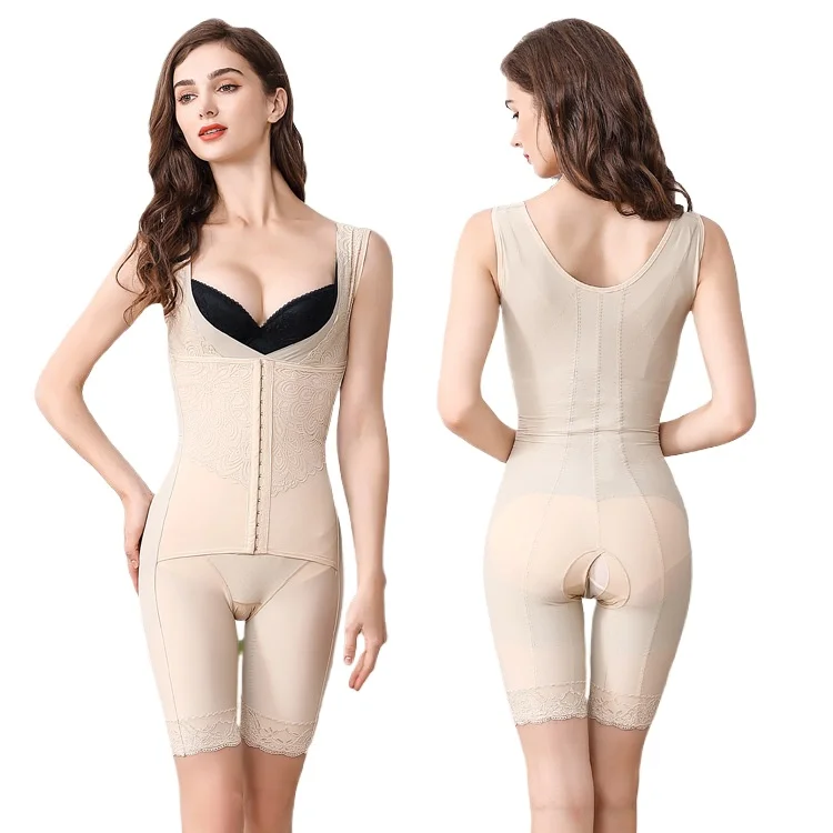 

Enhanced Caffeine Postpartum Shapewear with Crotchless Bodysuit Tummy Control and Butt Lifter Body Shapers Women