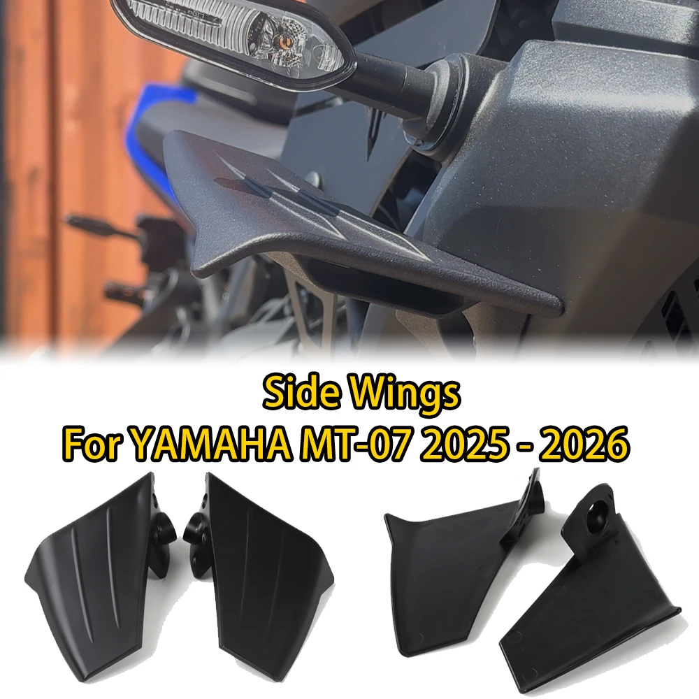 

Новые аксессуары для мотоциклов, защита бака и спойлер с боковыми крыльями топливного бака | Для YAMAHA MT-07 MT07 2025 2026
