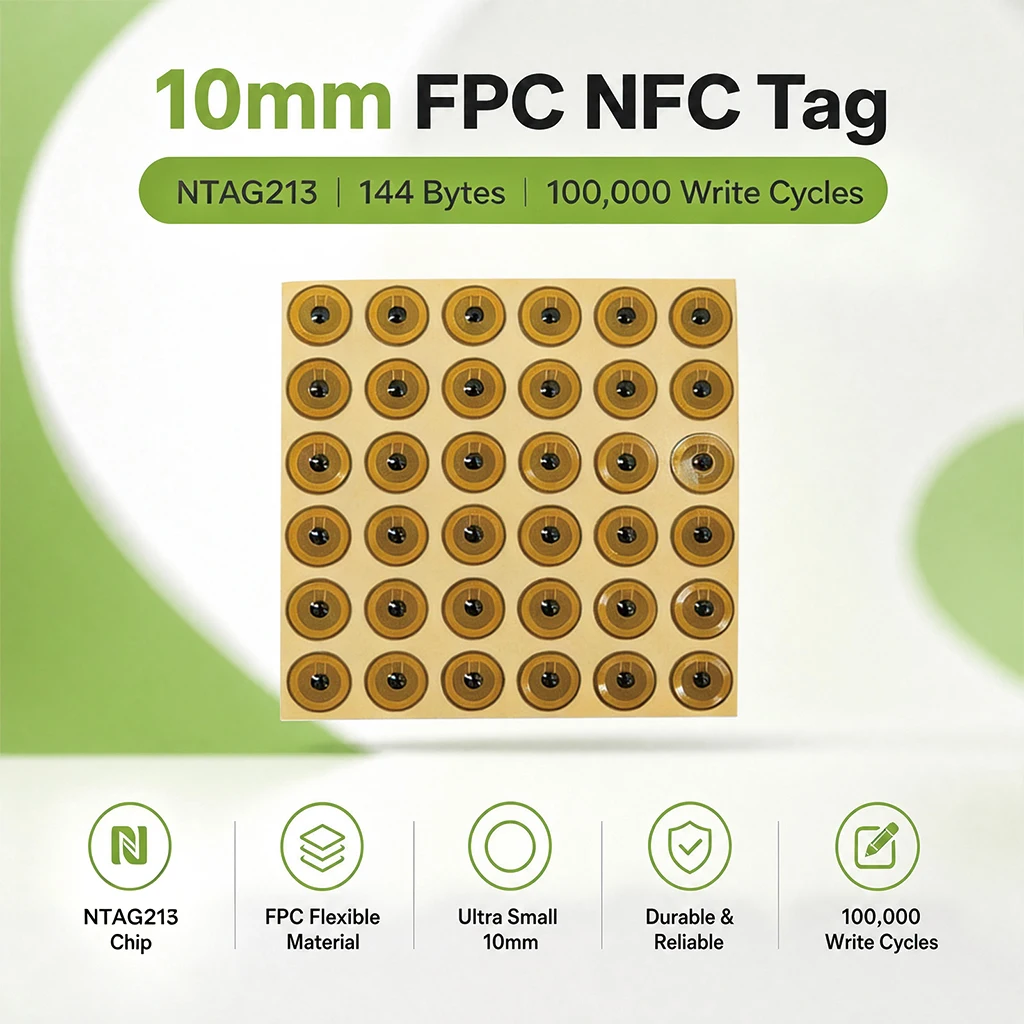 20/50Pack 10mm Small FPC NFC T - Nfc Tag Programmable ulasan dan harga