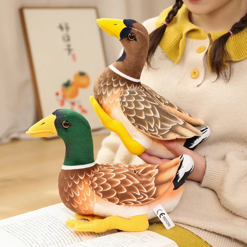 29CM Simulation Wild Duck Lifelike Stuffed Mandarin Duck Intresting Plush Home Decor Birthday Gift