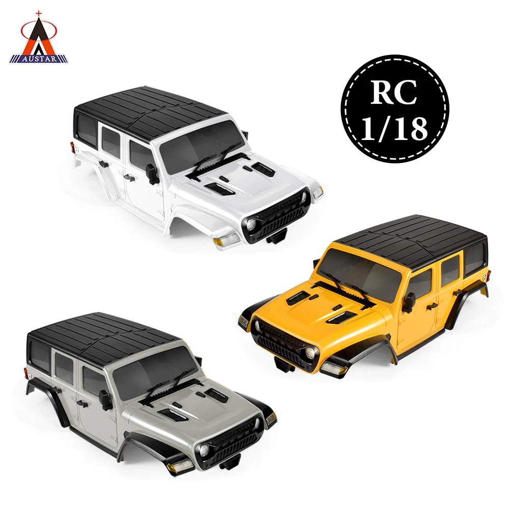 AUSTAR RC Car Shell 1:18 Car Casing Simulation Hard Body Pickup Body Shell For 1/18 RC Crawler Car Original Upgrade Parts