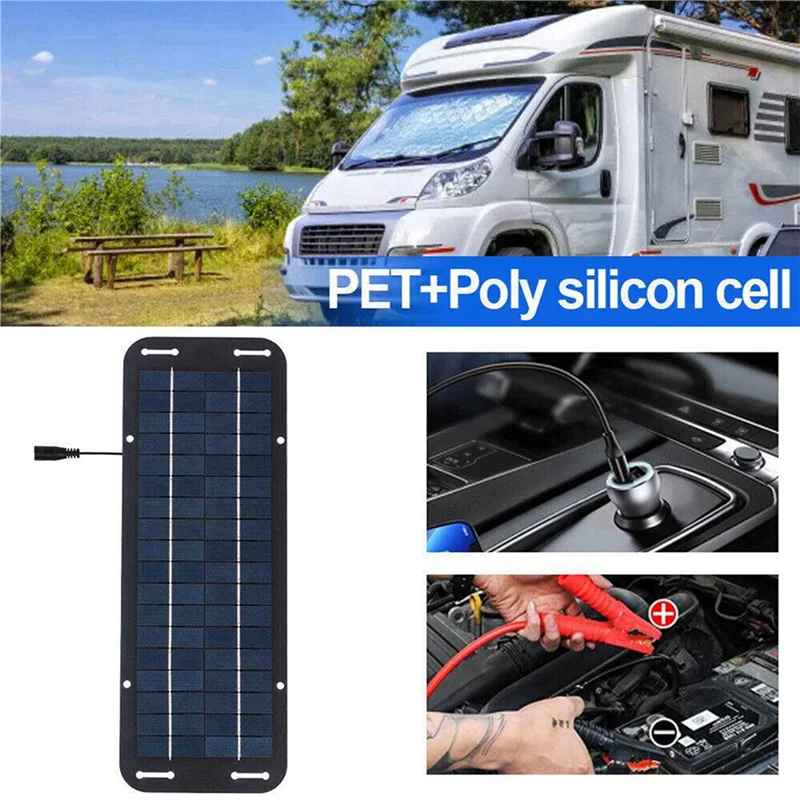 2X 12V 30W Portable Solar Panel Car Boat Power Solar Panel Battery Charger Maintainer For Car Motorcycle Tractor Boat RV-A78G