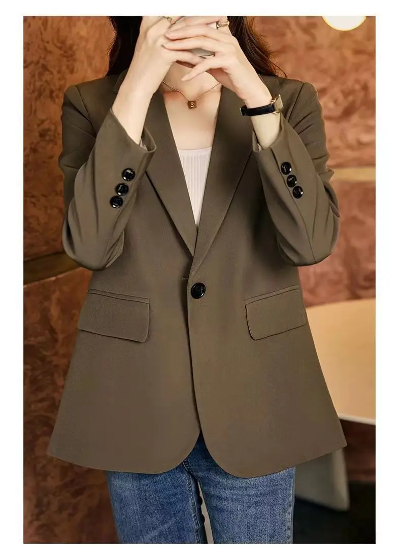 Small Suit Coat Women's Split Back Casual Plus Cotton Suit Top  blazers for women  coat  blazer femenino