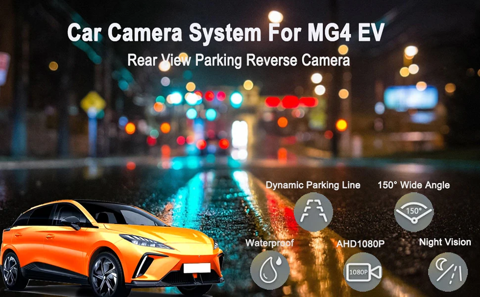 Für MG4 EV Kamera Decoder Dynamische Parkplatz Linie Auto AHD Reverse Rückansicht Backup Kamera Unterstützung Parkplatz Sensor Stecker und Spielen – Detail 1