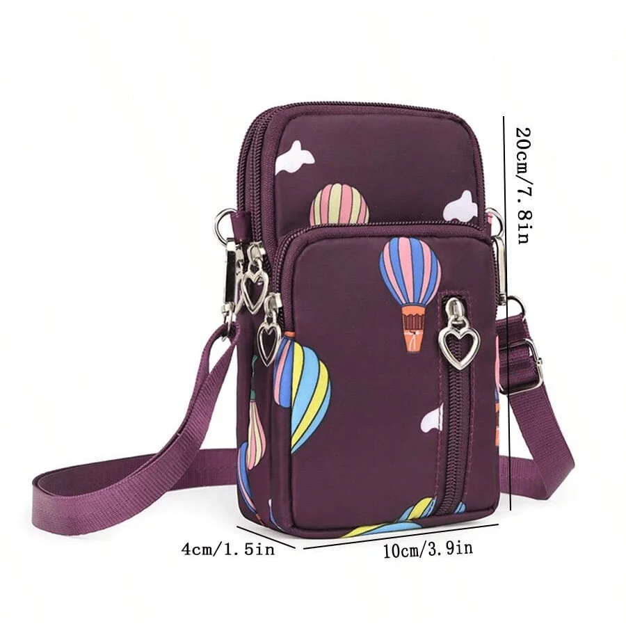 Handytasche - Damen-Umhängetasche - kleine Sommertasche für Mobiltelefone - Taschenbörse für Hände und Handgelenk – Detail 9