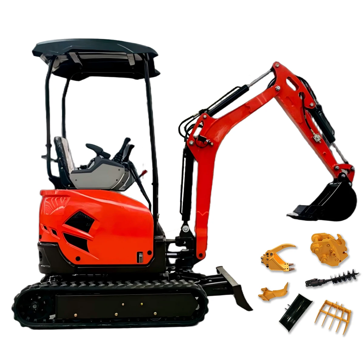 

2 ton Mini Excavator 1.8 ton Hydraulic Excavator Mini bagger Free Shipping Micro Digger Factory Kubota Small excavator