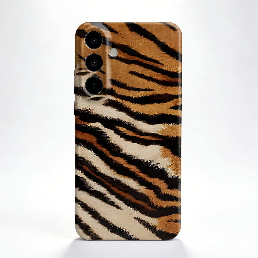 INS Tiger Fur Print  Case For Samsung S26 S25 S24 S23 S22 Plus S21 Ultra Edge S23 S24 S25 FE Hard PC Shockproof Phone Cover