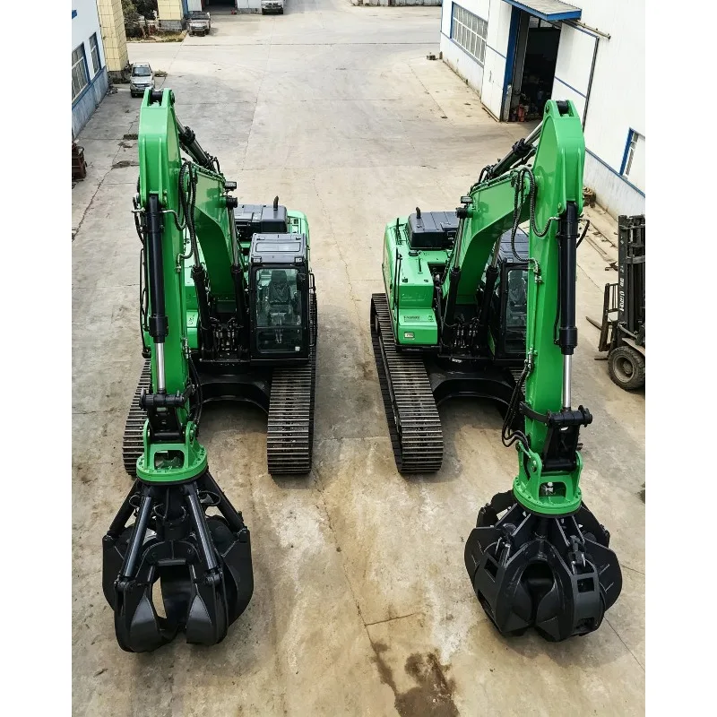 Heavy Duty Hydraulic 3-85 Ton 5‑finger Orange Peel Grapple Lotus Cold Resistant Rotating Grab for Russia Kazakhstan Excavator